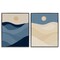 Stupell Industries Boho Waves & Dunes 2pc Framed Giclee Wall Art Set Design by Daphne Polselli